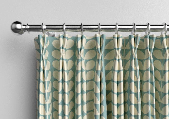Orla Kiely Solid Stem, Duckegg - Made to Measure Curtains - Image 10